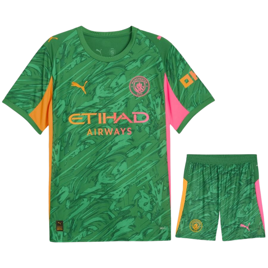 Kit enfant Man City Gardien Vert domicile 2026